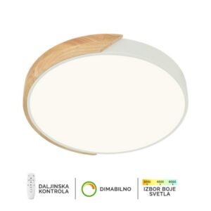 LED plafonska lampa F2811-30C WH sa daljinskom kontrolom i CCT promenom boje svetla