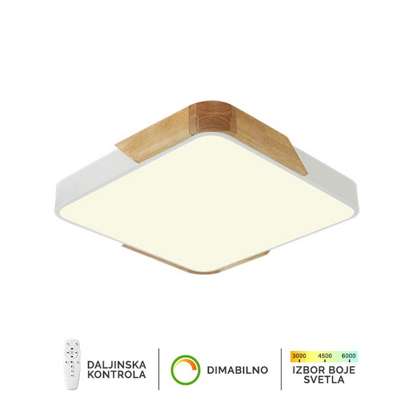 LED plafonska lampa F2812-20C WH sa daljinskom i promenom boje svetla CCT