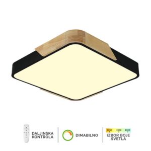 LED plafonska lampa F2812-30C kvadratna sa daljinskom i promenom boje svetla