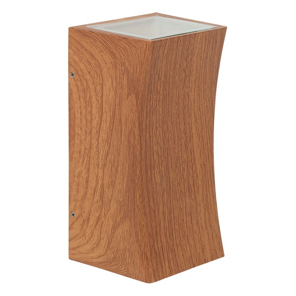 Spoljna zidna lampa mahagoni aluminijum GU10