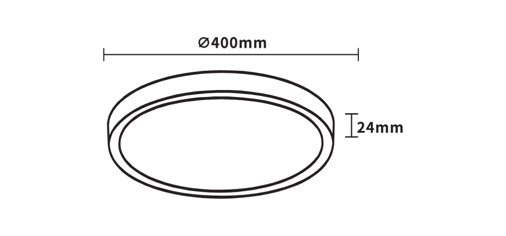LED Plafonjera 32W 3CCT DIP Switch 2800/4000/6000K Bela IP40 - Слика 4