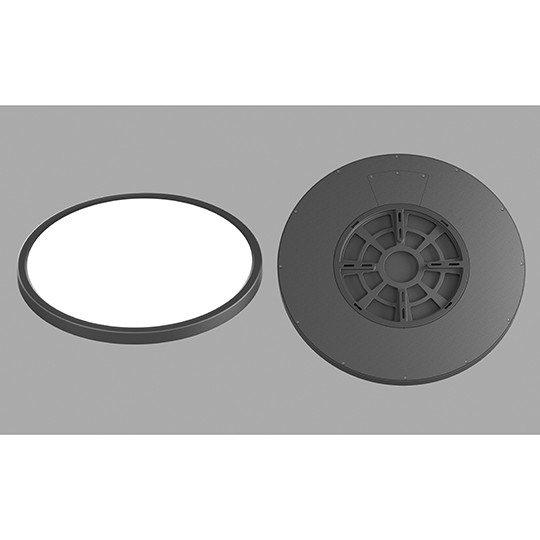 Crna LED Plafonjera 32W 3CCT DIP Switch 2800/4000/6000K IP40 - Слика 4